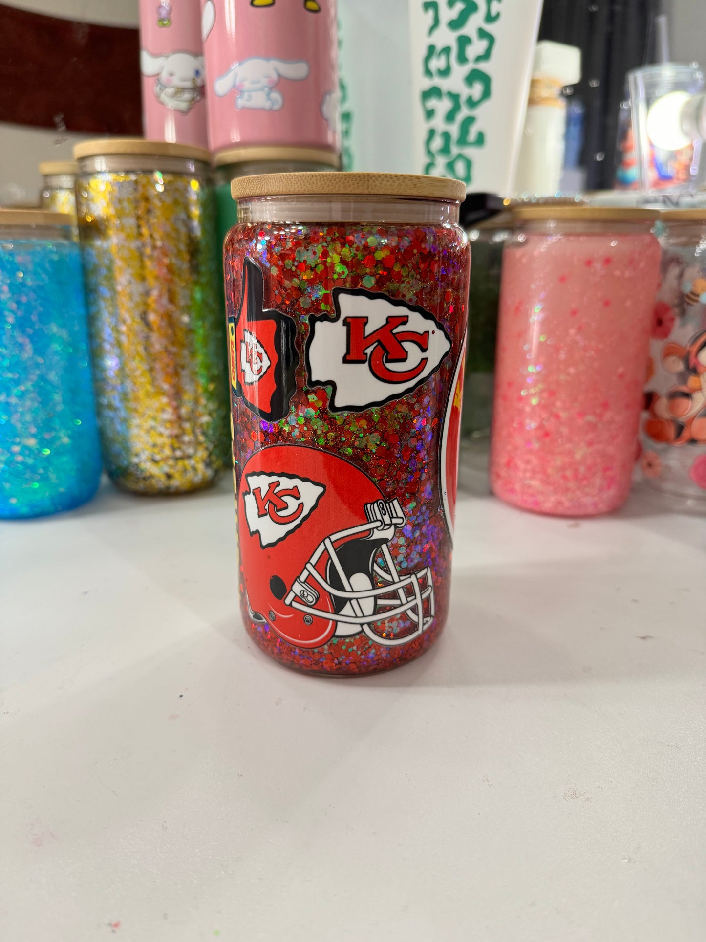 kansas city chiefs snowglobe