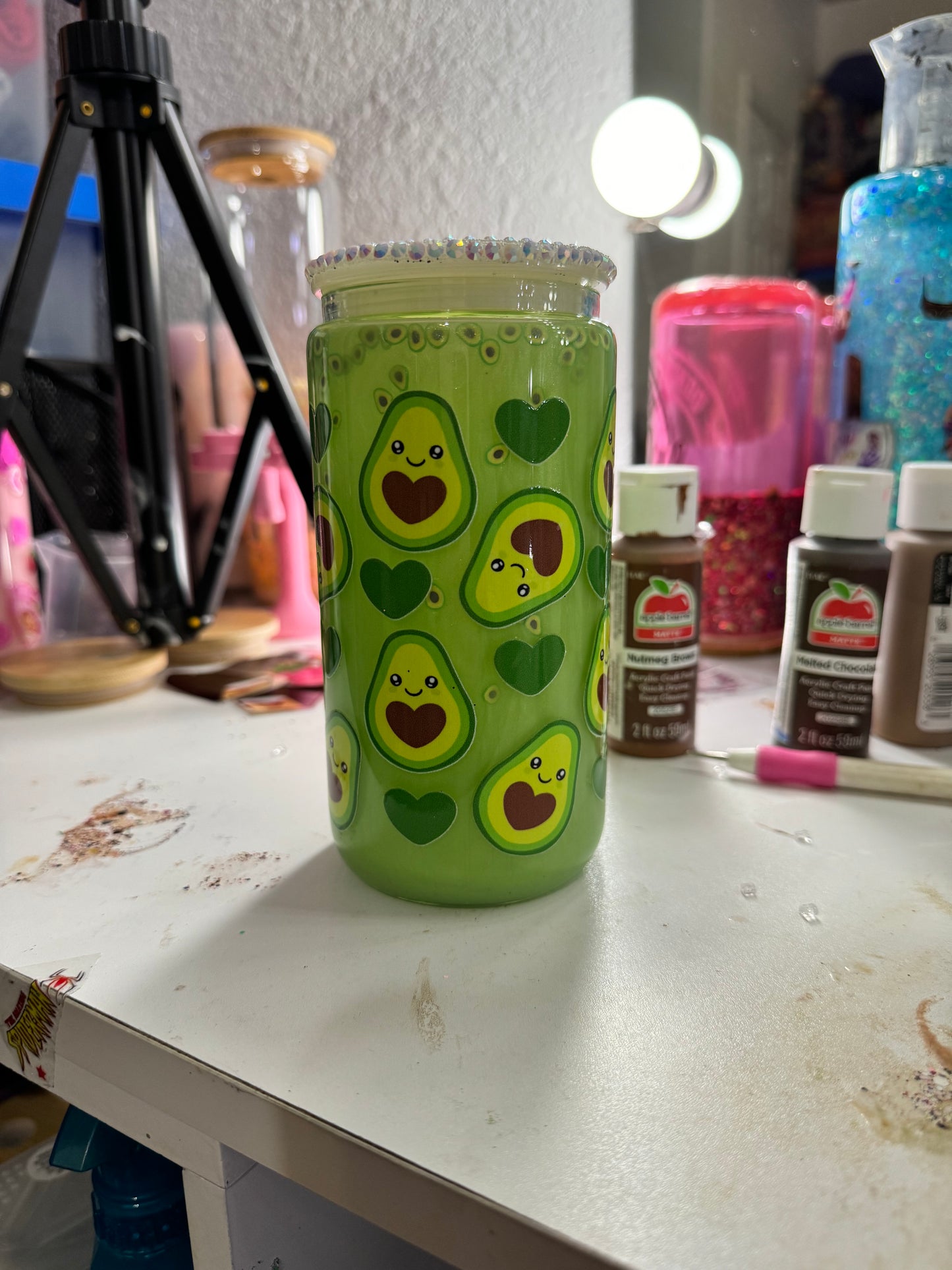 avocado snowglobe
