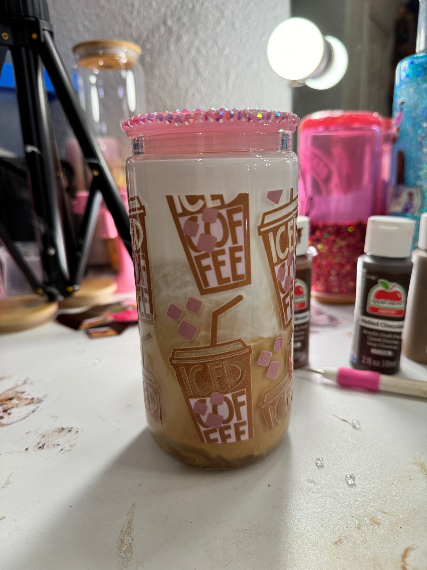 creamer coffee snowglobe