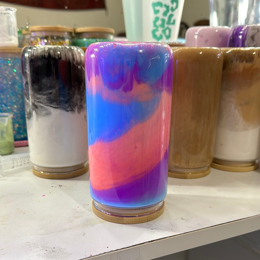 cotton candy snowglobe