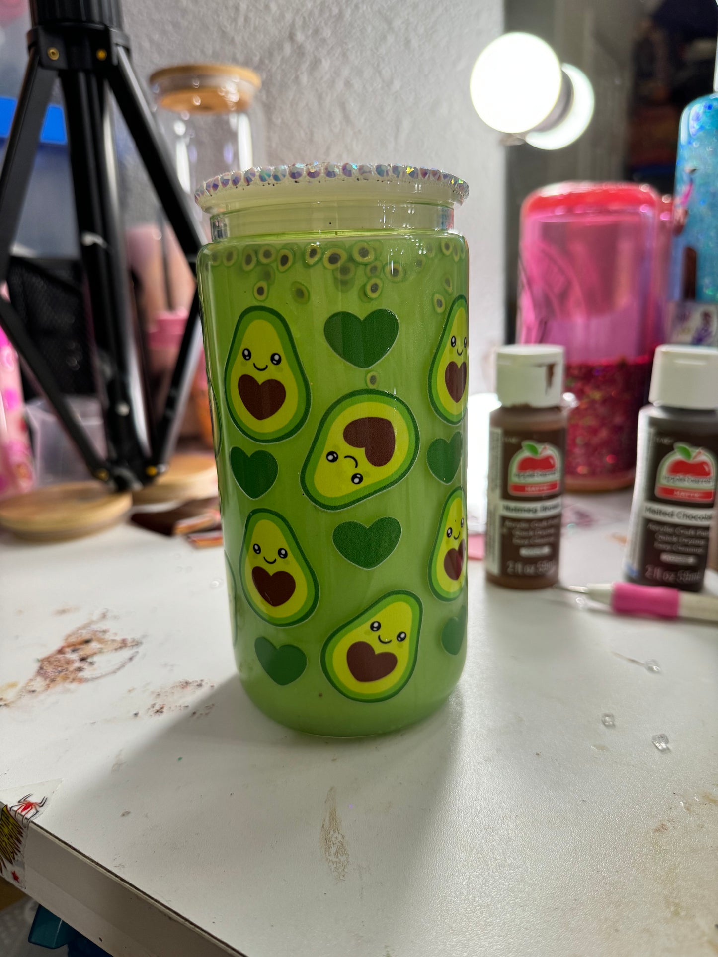 avocado snowglobe