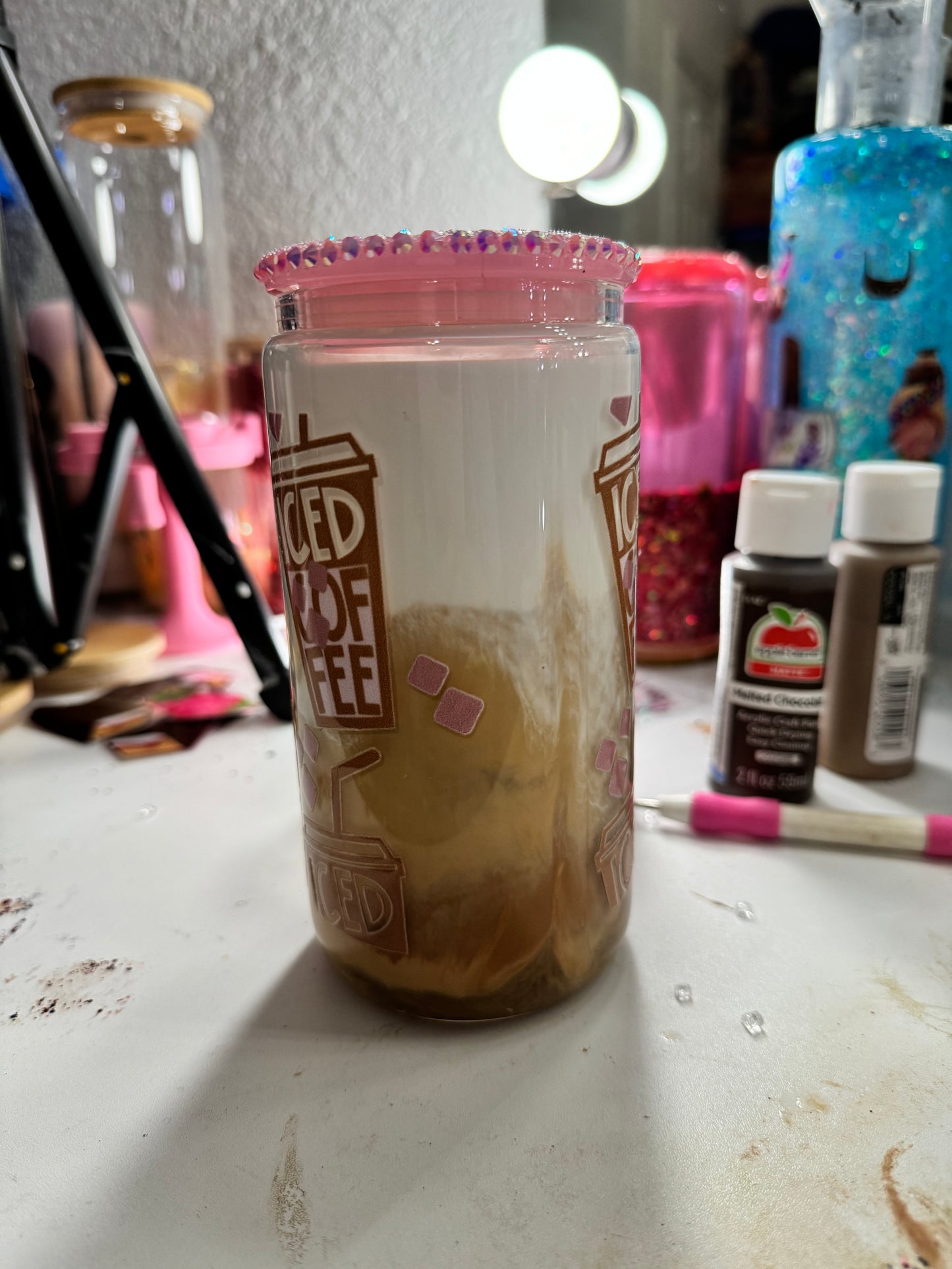 creamer coffee snowglobe