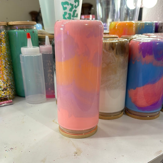 cotton candy snowglobe