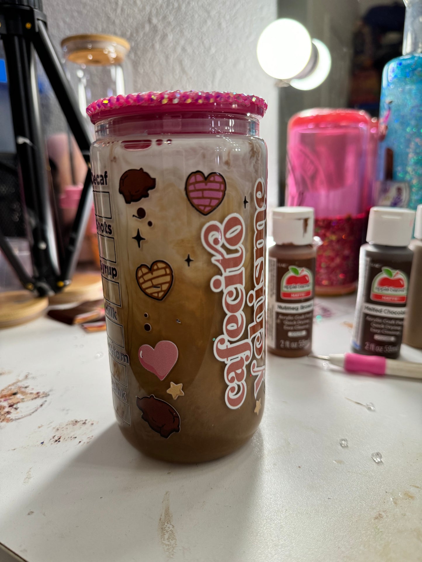 creamer coffee snowglobe