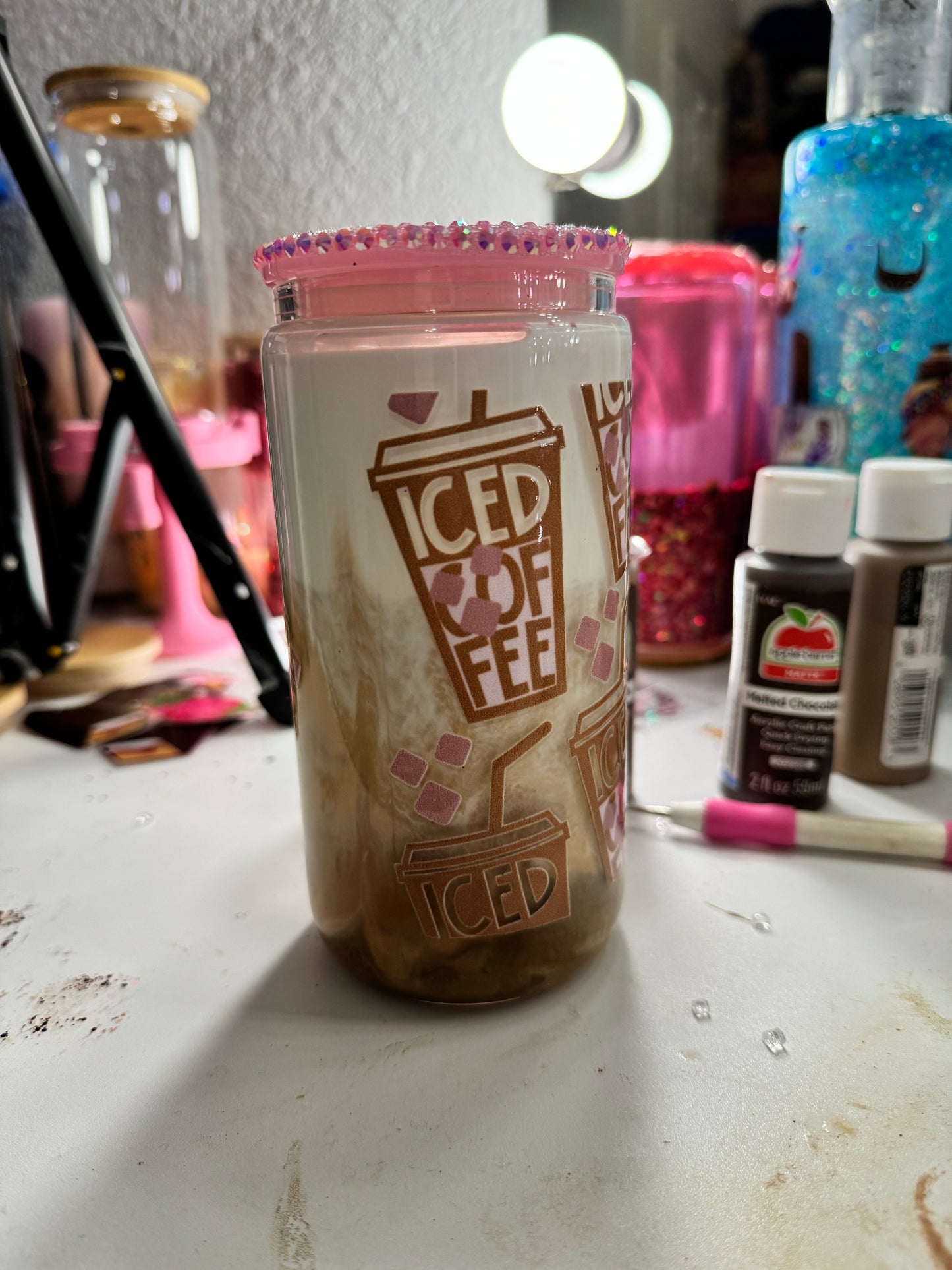 creamer coffee snowglobe