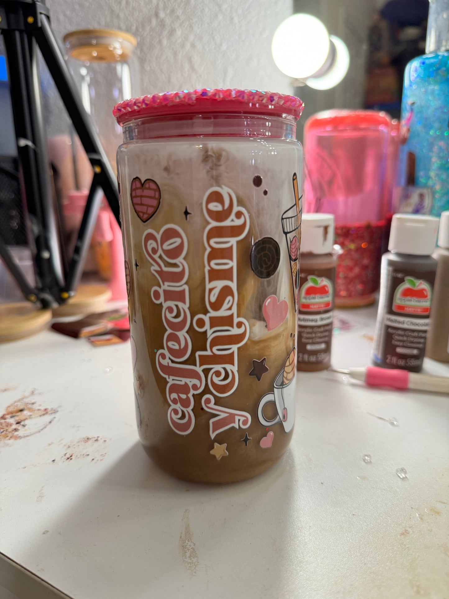creamer coffee snowglobe