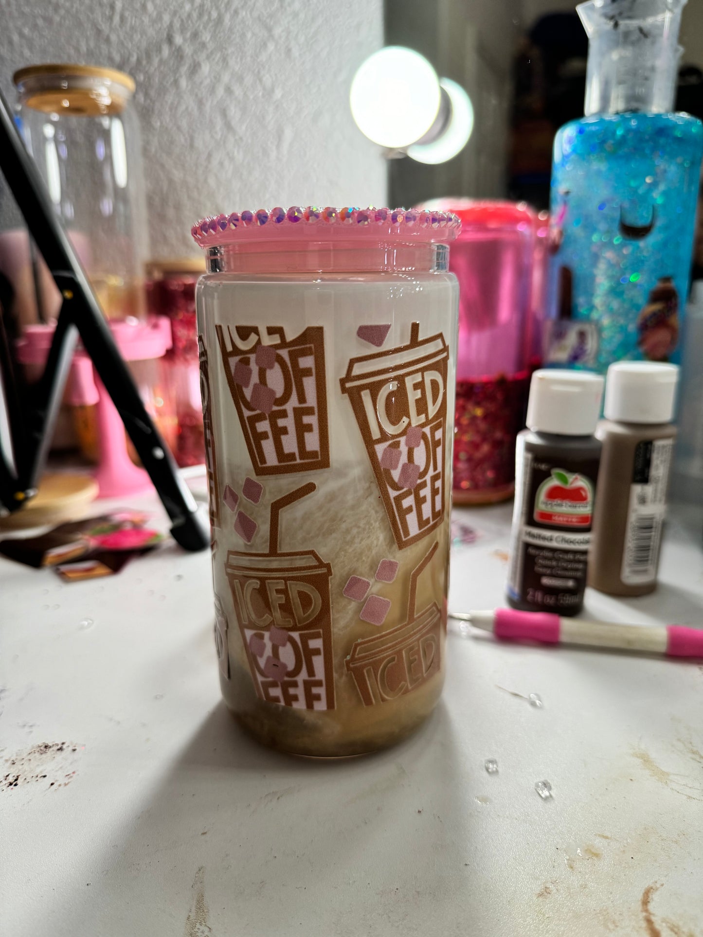 creamer coffee snowglobe