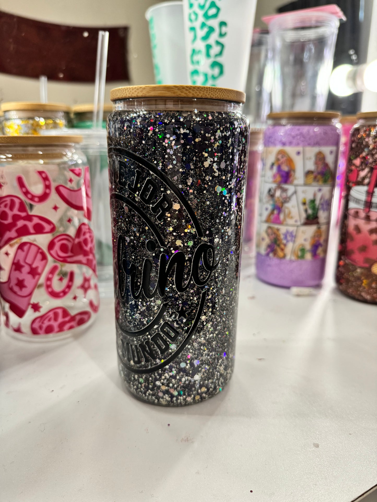 el mejor padrino snowglobe