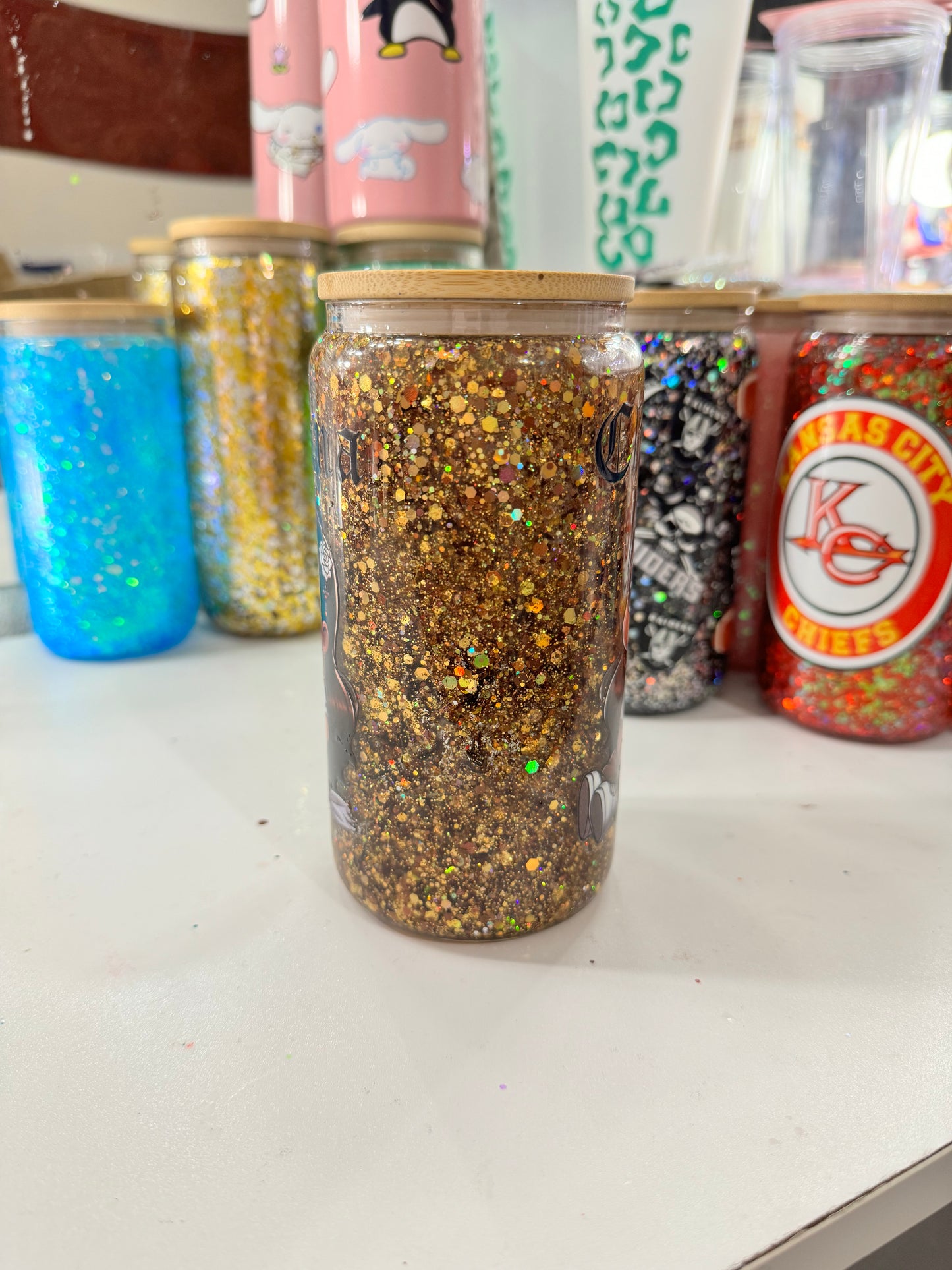 baby chicana snowglobe