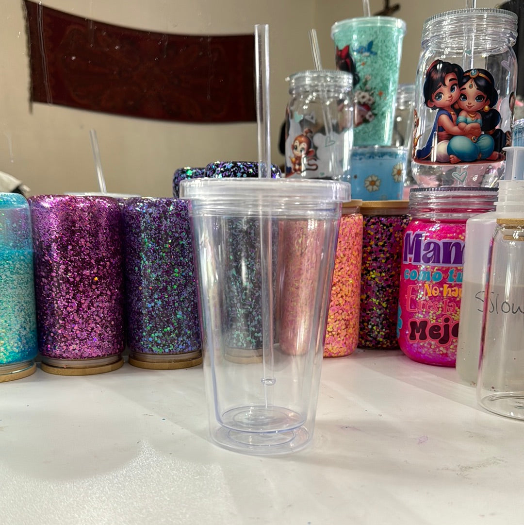 16 oz acrylic snowglobe