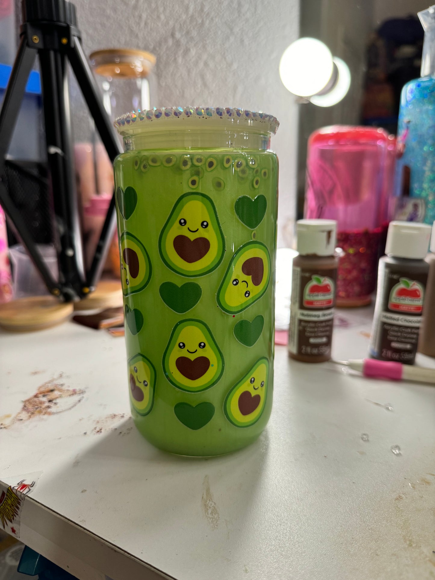 avocado snowglobe