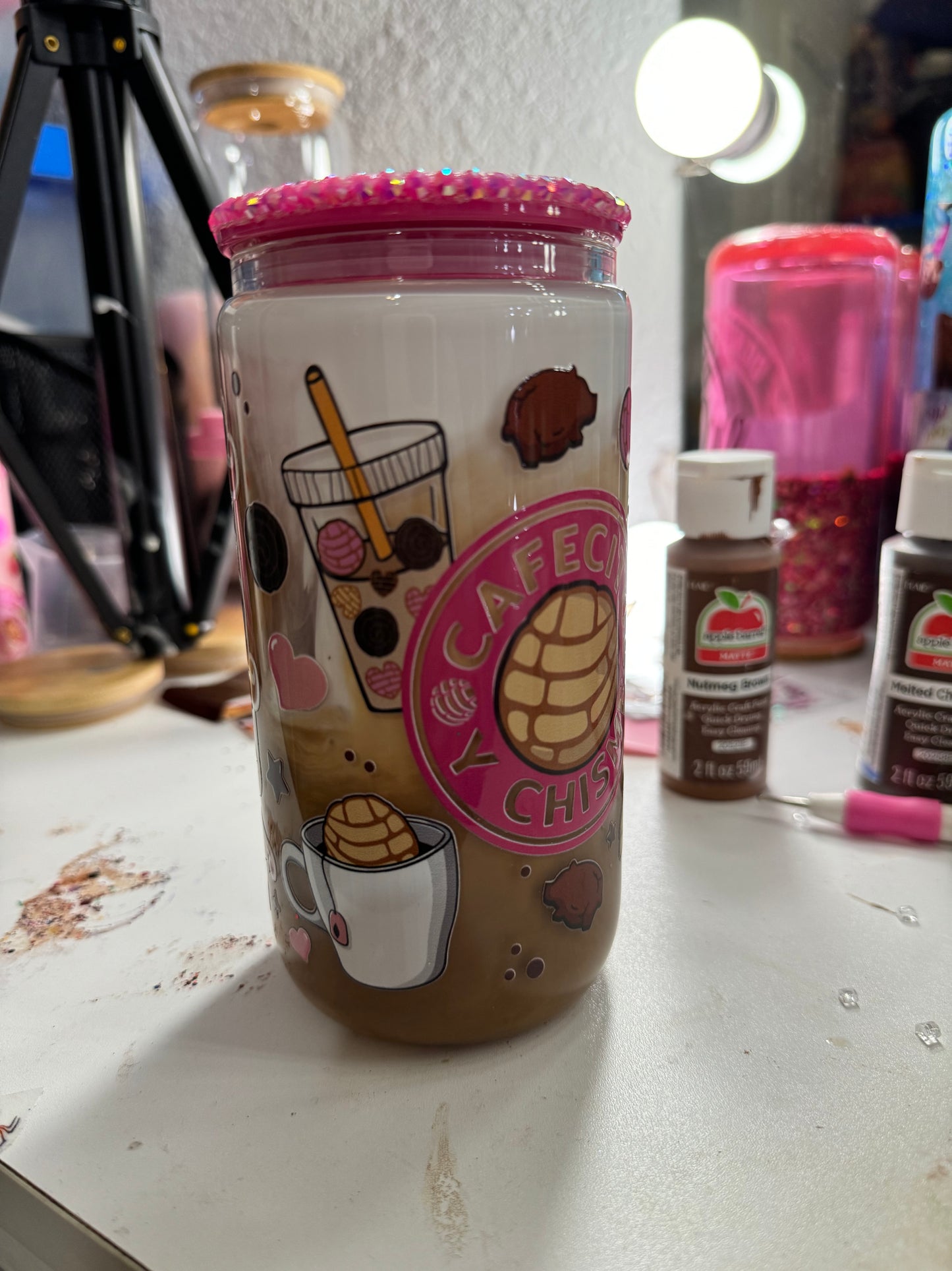 creamer coffee snowglobe