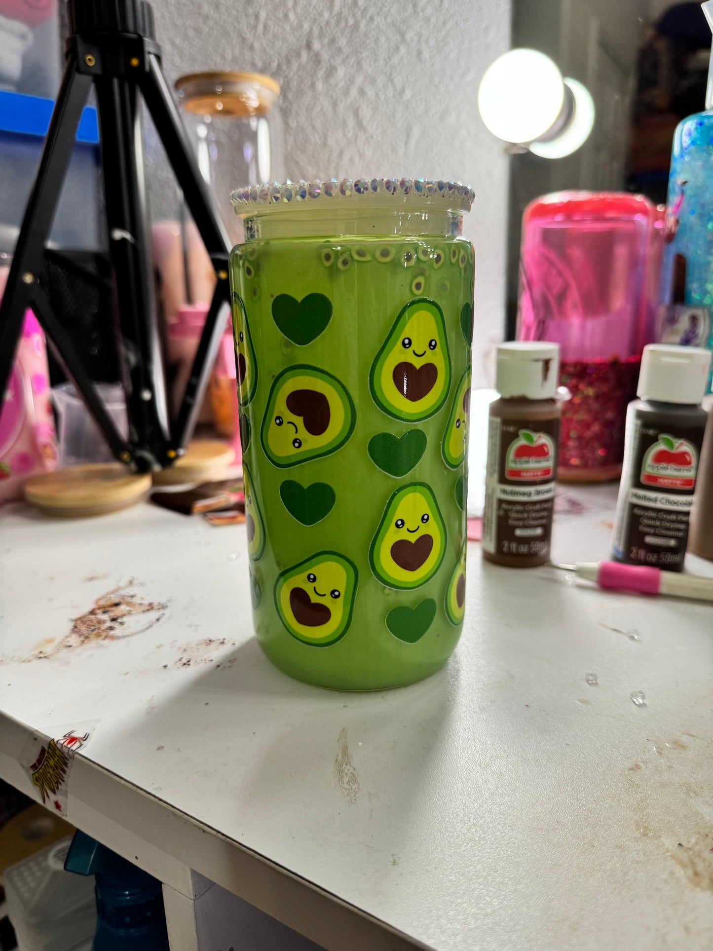 avocado snowglobe