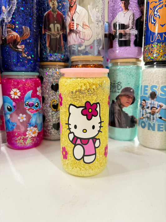 hello kitty fast motion snowglobe