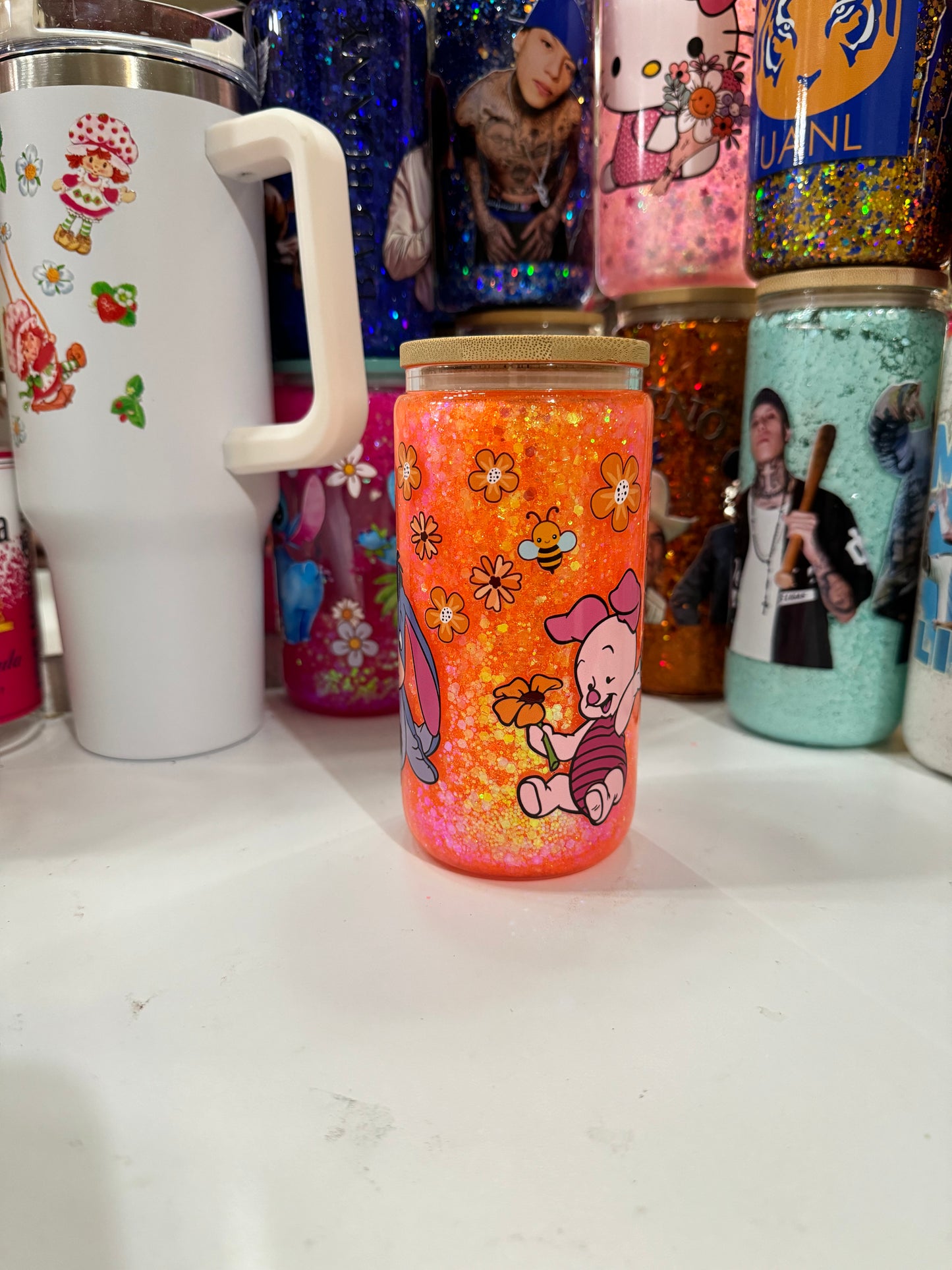 baby winnie the pooh snowglobe