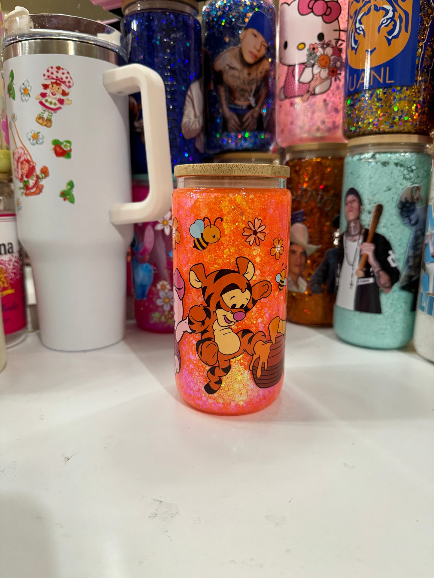 baby winnie the pooh snowglobe